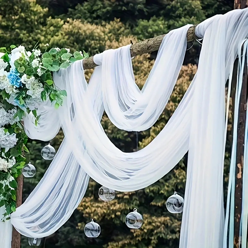 Chair Sash Organza - Rollo de tul de cristal transparente