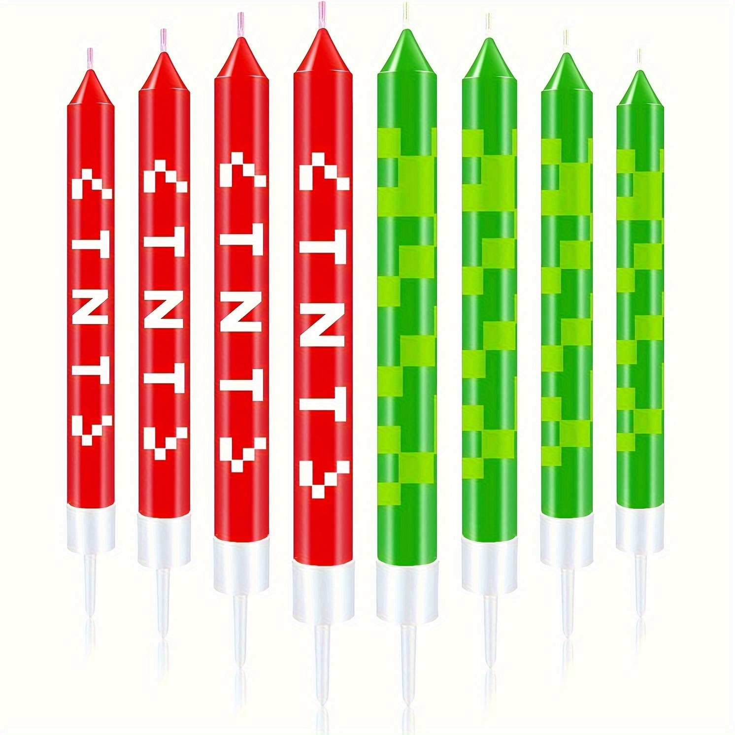 Unity Candle Set - 12/24 piezas de velas decorativas verdes