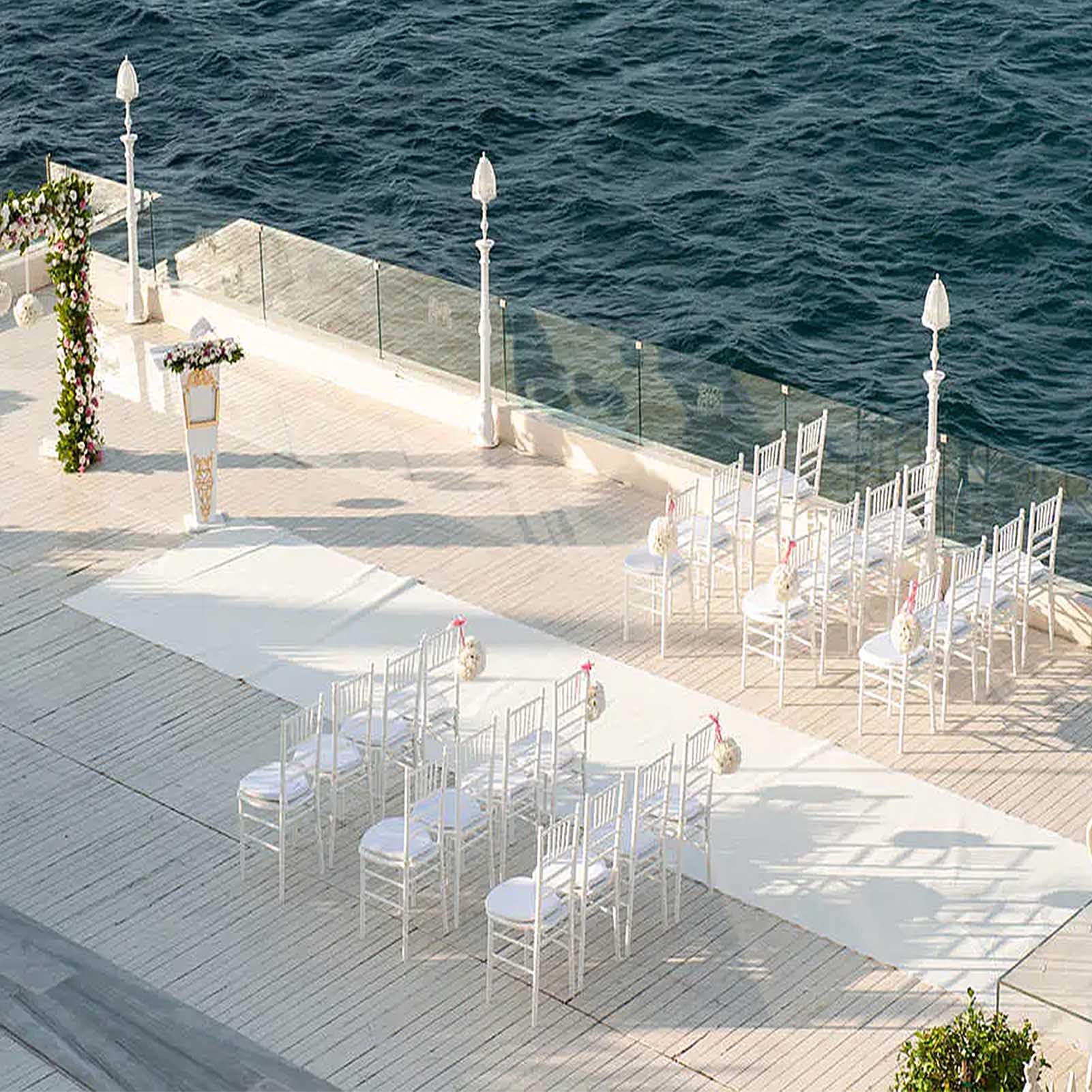 Aisle Runner White - Alfombra Resistente para Bodas, Apta para