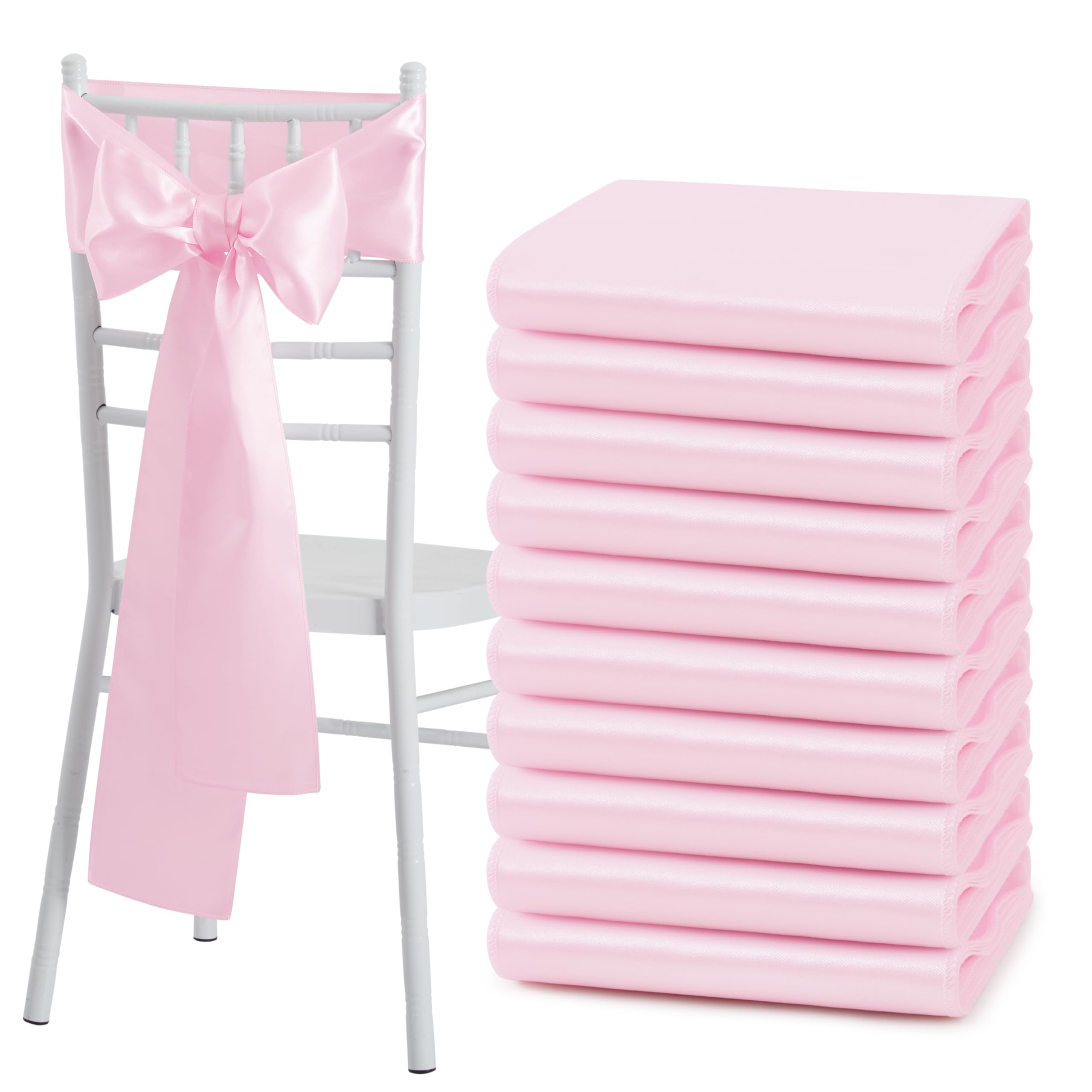 Chair Sash Organza - 10/50 Lazos de Satén para Sillas,