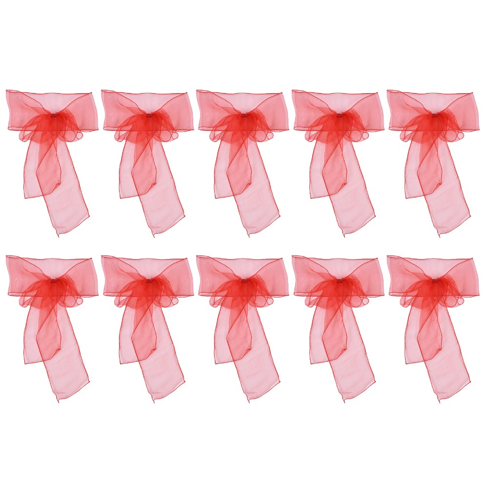 10 piezas de lazos de organza  - Chair Sash Organza reseña y precio