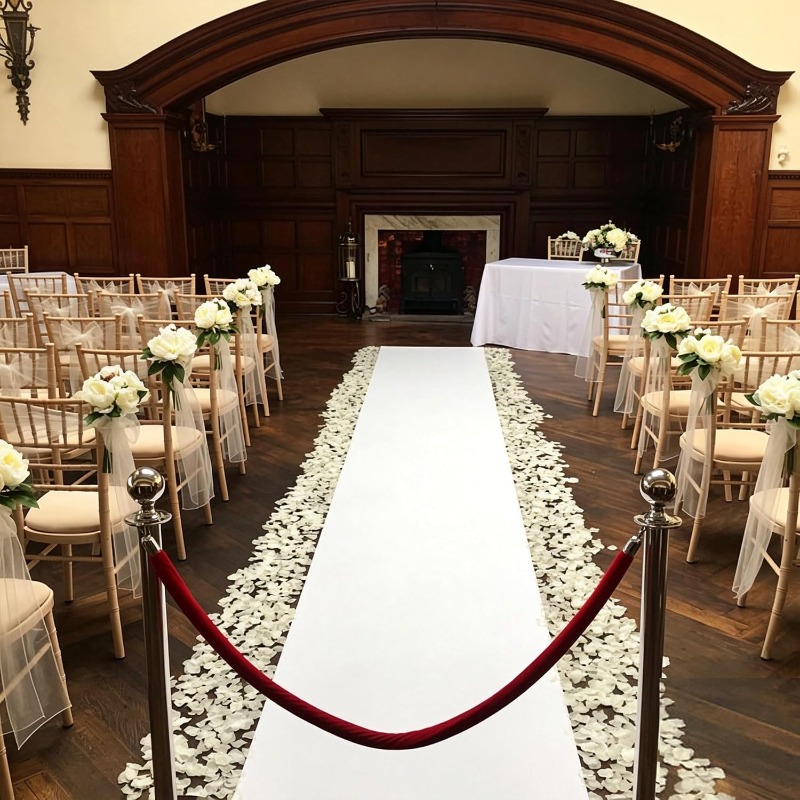 Alfombra Blanca para Pasillo,  - Aisle Runner White reseña y precio