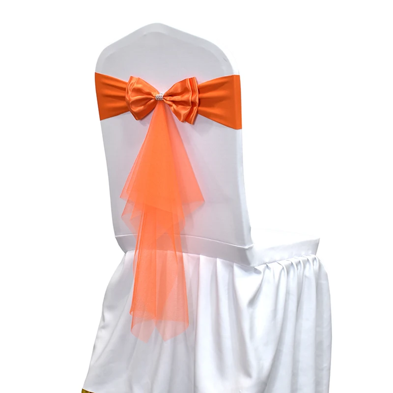 10 50 Uds. Fajas de LICRA para - Chair Sash Organza reseña y precio
