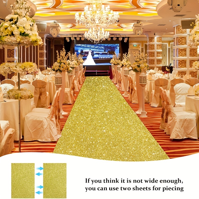 Alfombra dorada para bodas, al - Aisle Runner White reseña y precio