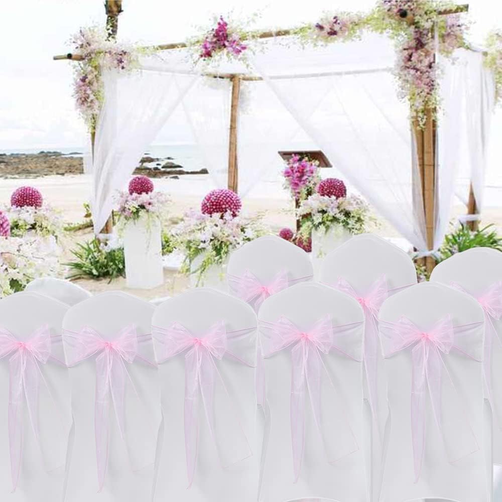 Lazos de Organza para Sillas,  - Chair Sash Organza reseña y precio