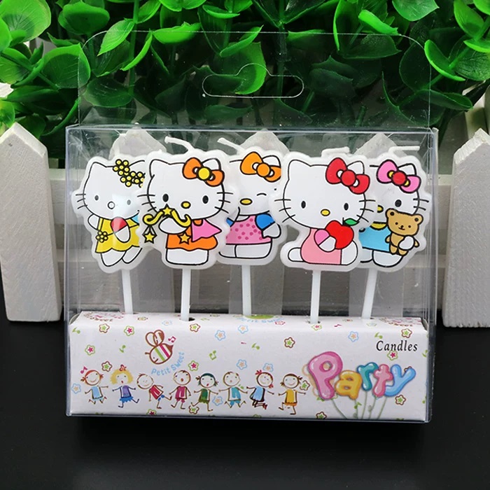 Juego de 5 Velas Kawaii HelloK - Unity Candle Set reseña y precio