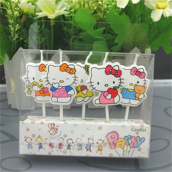 Juego de 5 Velas Kawaii HelloK - Unity Candle Set reseña y precio