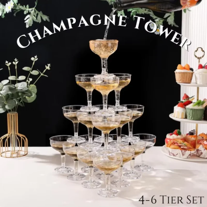 Juego de 20-60 Copas de Champá - Champagne Tower Set reseña y precio