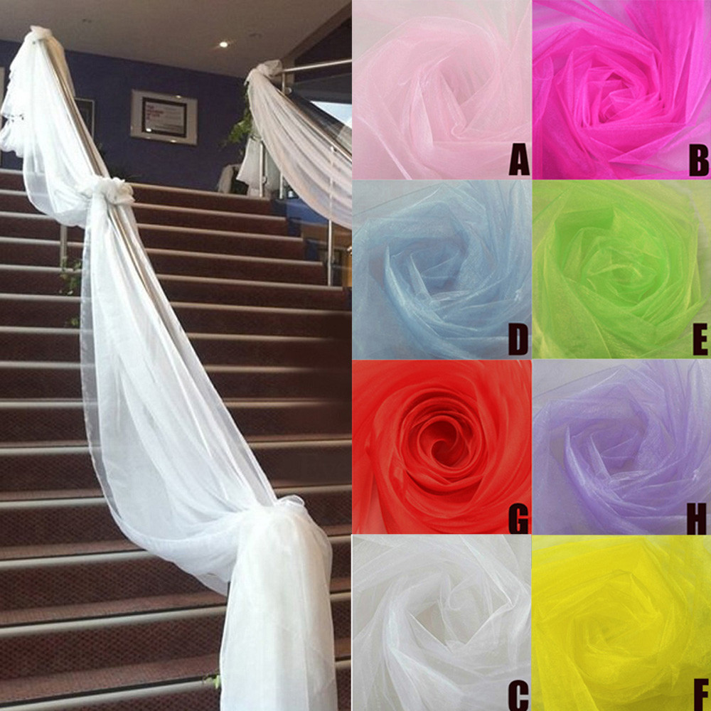 Rollo de tul para decoración d - Chair Sash Organza reseña y precio