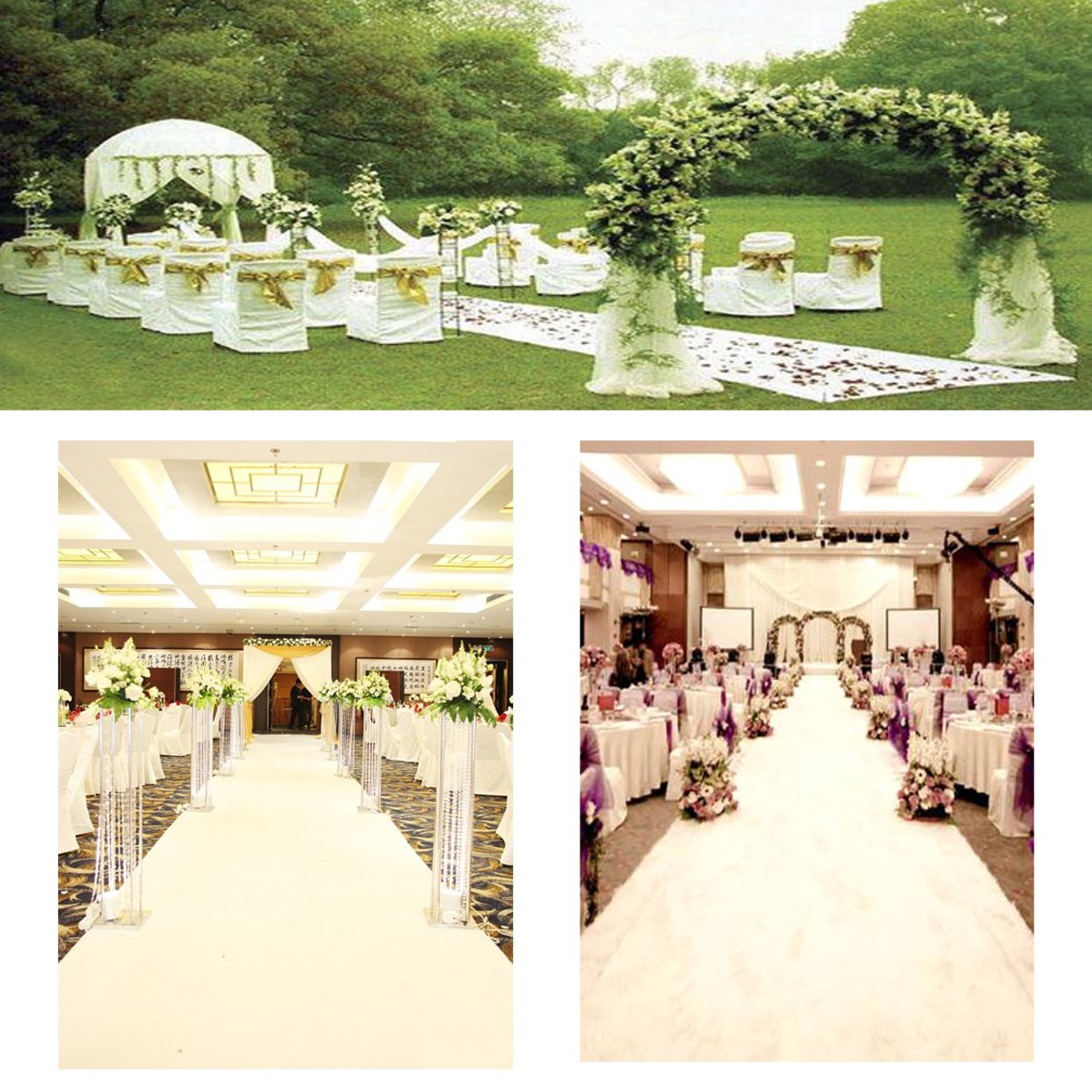 Alfombra blanca para corredor  - Aisle Runner White reseña y precio