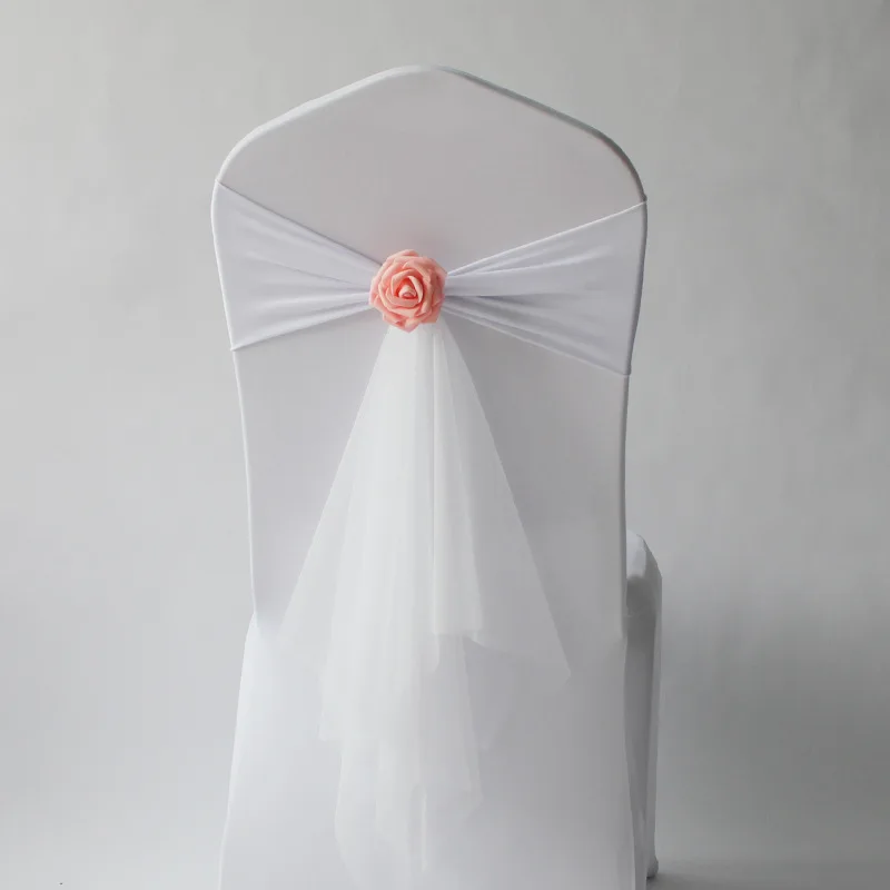Decoración de boda, marco de s - Chair Sash Organza reseña y precio