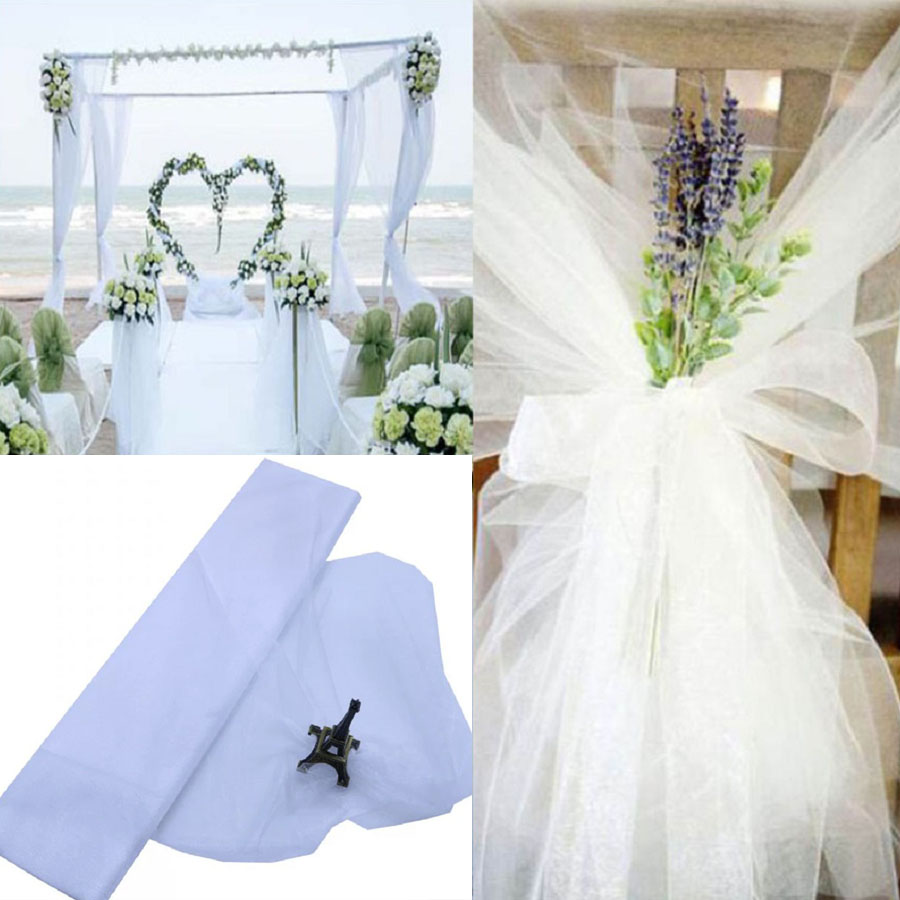Rollo de tul para decoración d - Chair Sash Organza reseña y precio