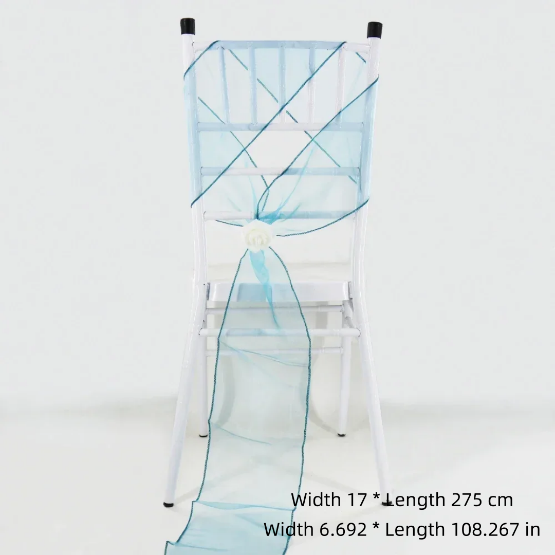 Decoración para Sillas de Boda - Chair Sash Organza reseña y precio
