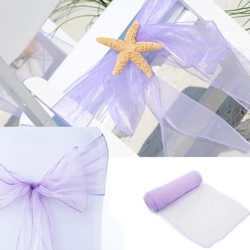 Decoración para Sillas de Boda - Chair Sash Organza reseña y precio