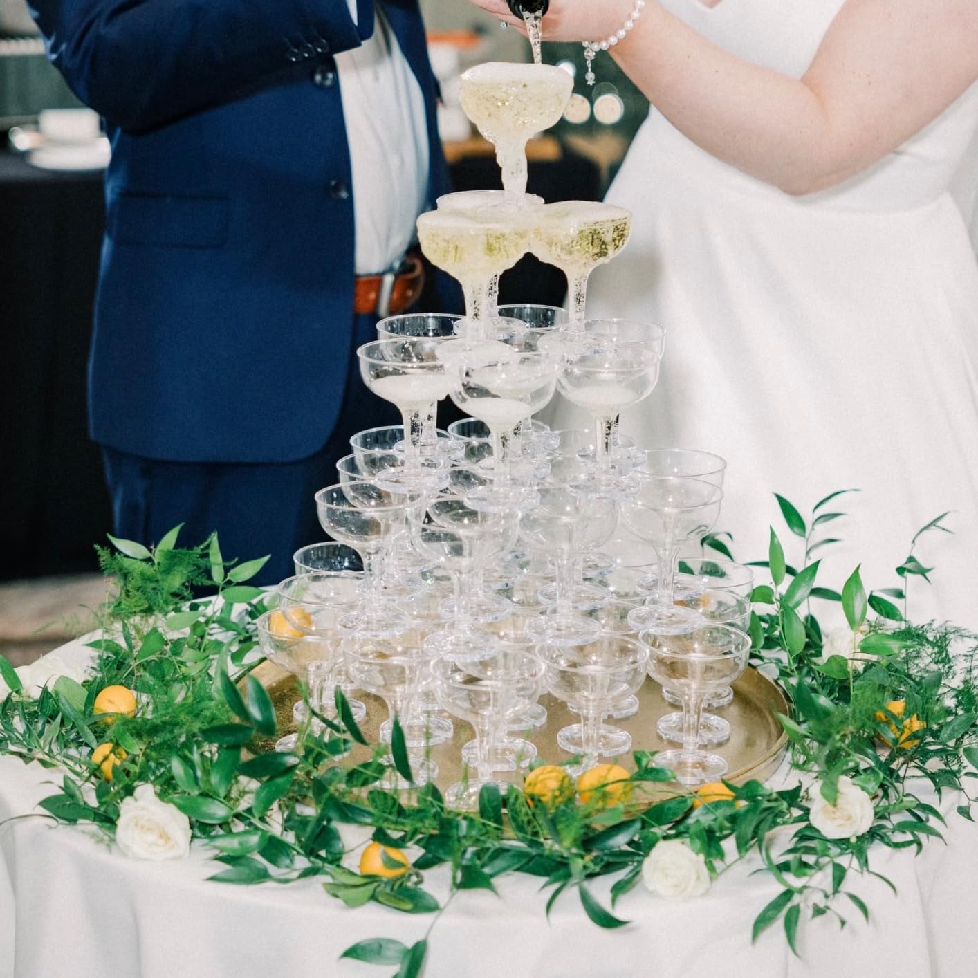 Copas de champán para boda, 20 - Champagne Tower Set reseña y precio