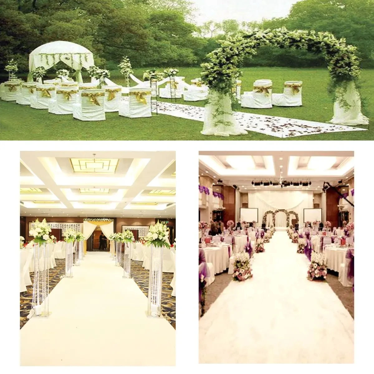 Alfombra de pasillo de longitu - Aisle Runner White reseña y precio