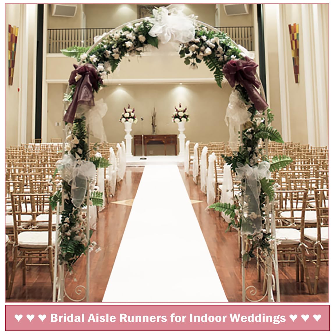 Alfombra blanca antideslizante - Aisle Runner White reseña y precio