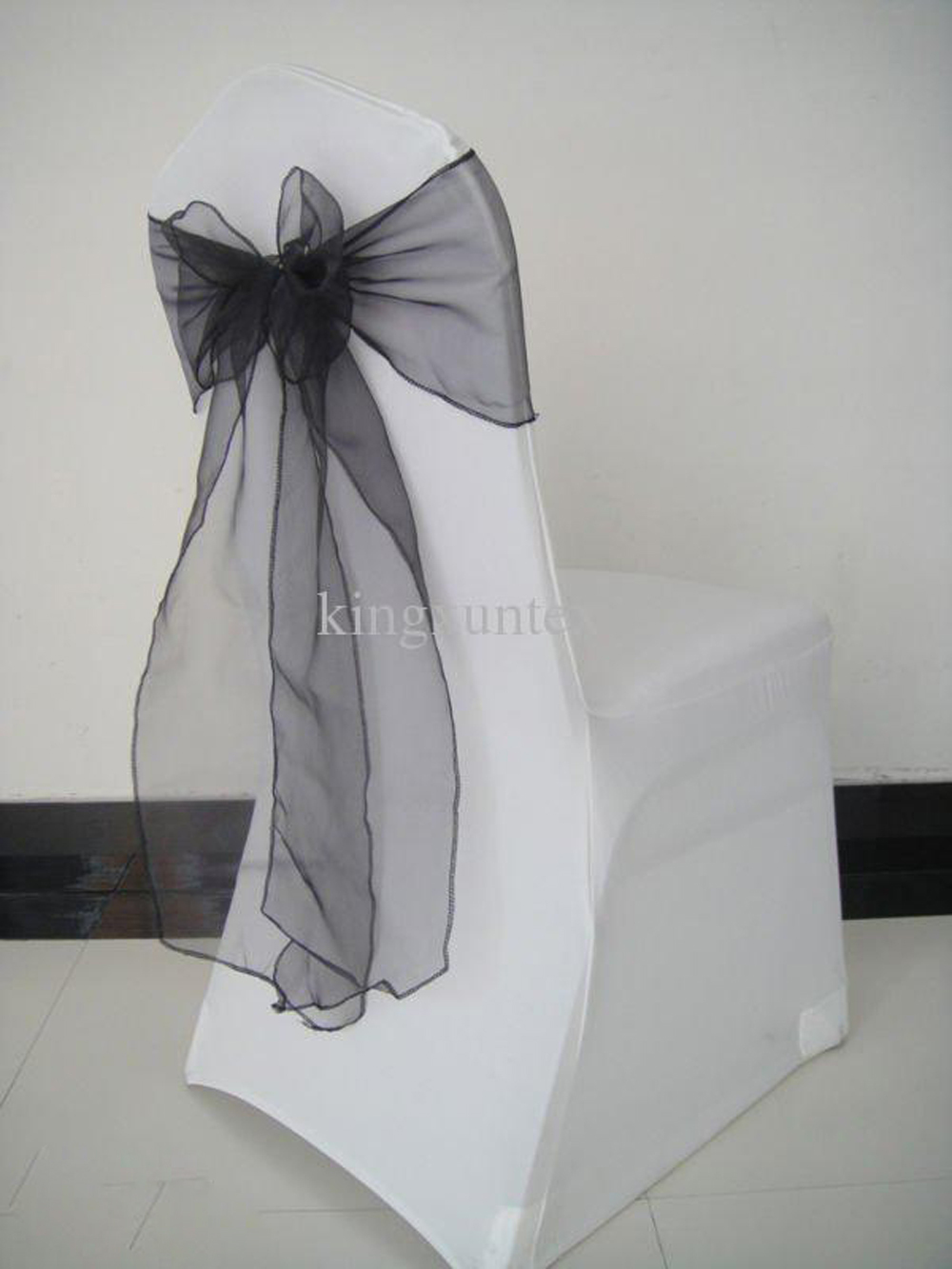 Lazos de silla de Organza negr - Chair Sash Organza reseña y precio