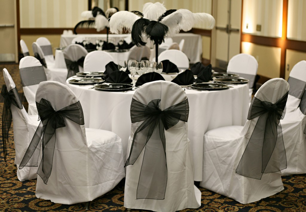 Lazos de silla de Organza negr - Chair Sash Organza reseña y precio